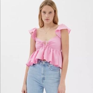 Pink Urban Outfitters Babydoll top!